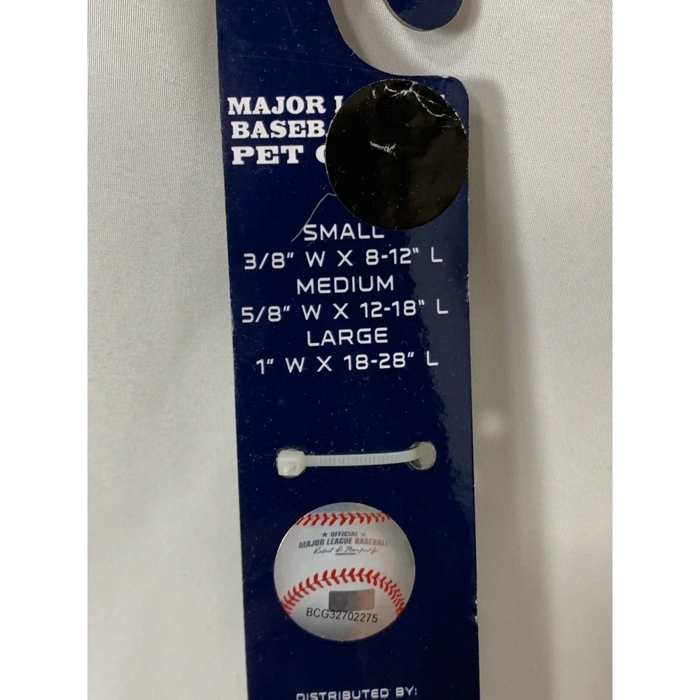 New York Yankees MLB Dog Collar Large Webbing Strap 1